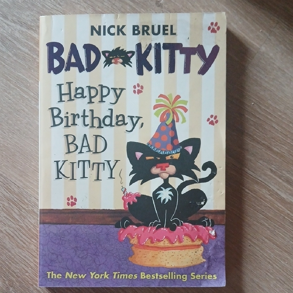 Bad Kitty Birthday Invitation Card